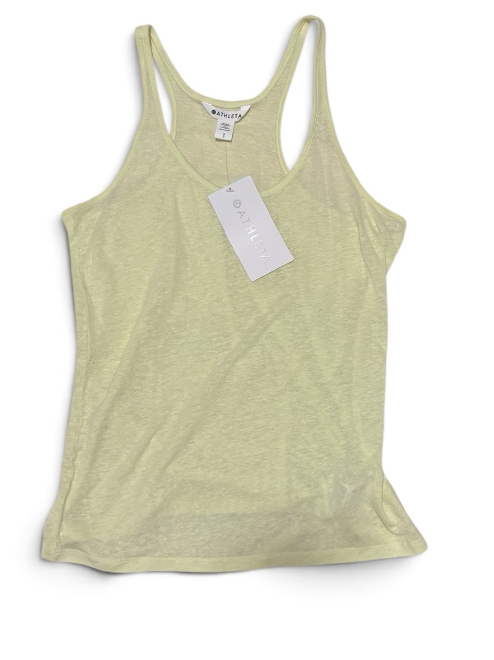 Athleta NWT Getaway Tank Top in Pale Yellow - Picture 2 of 5